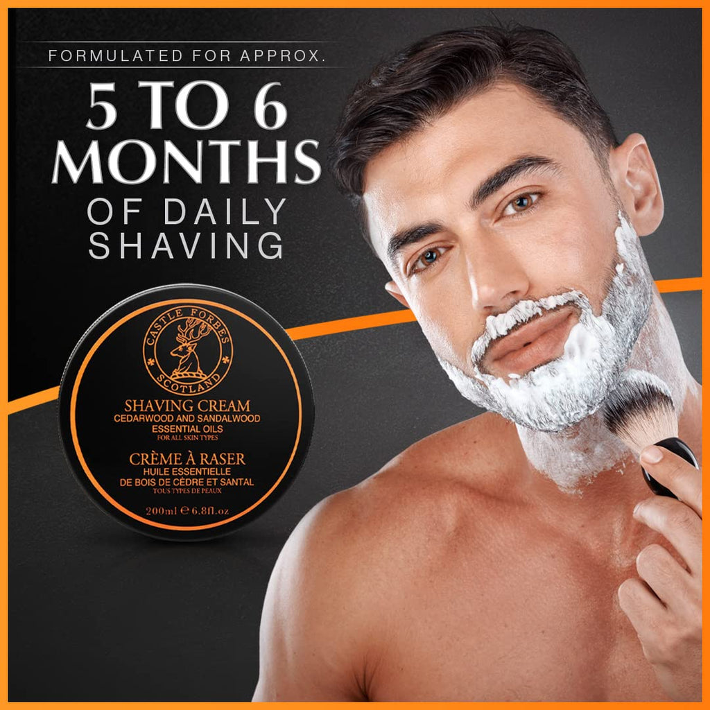 Castle Forbes Cedar/Sandalwood Shaving Cream 6.8 fl.oz.