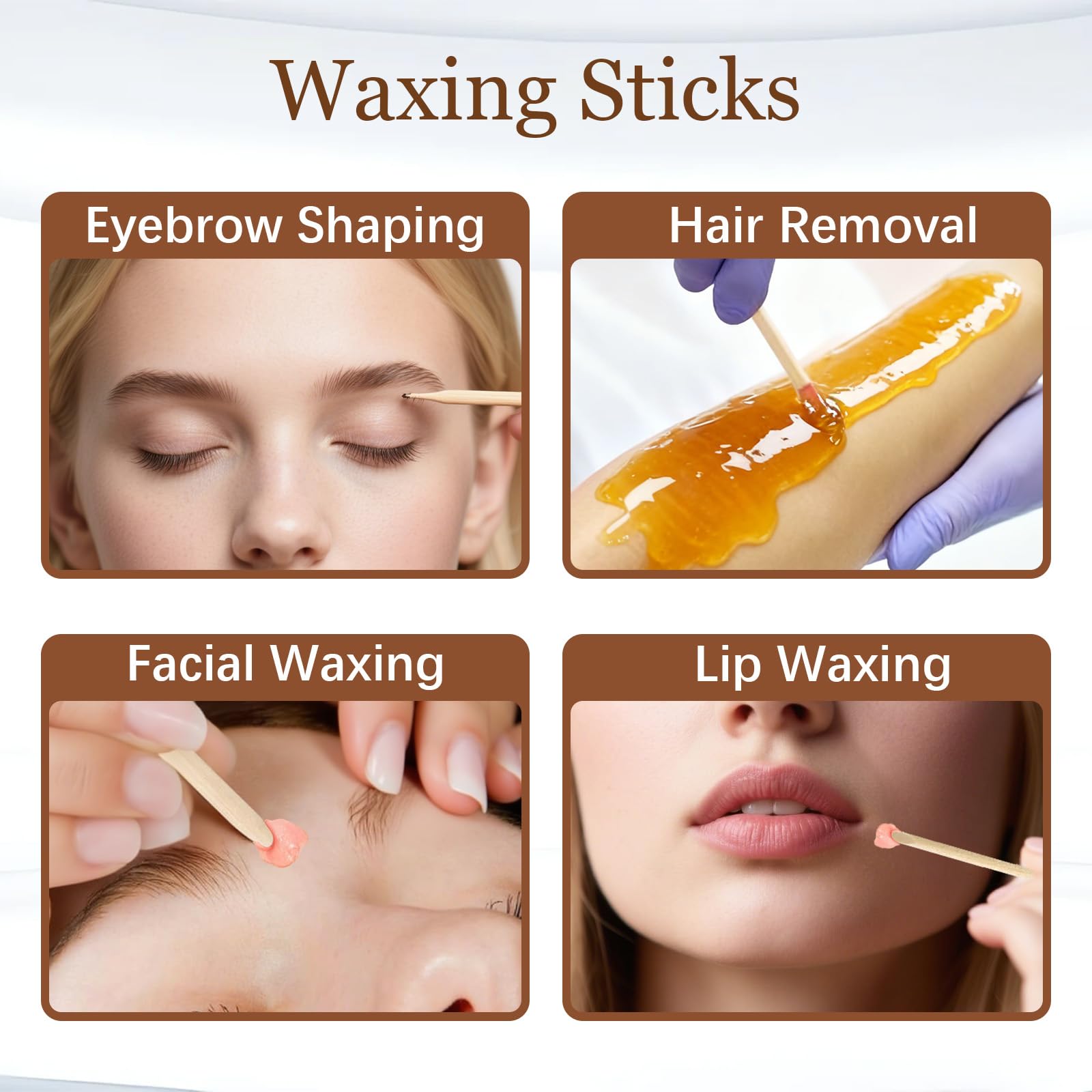 GOLD HONEY 500PCS Orange Sticks for Nails in Bags - 4.5 Inch Double Sided Orange Wood Sticks for Nails Used - Professional Manicure & Cuticle Remover - Manicure Pedicure Tool