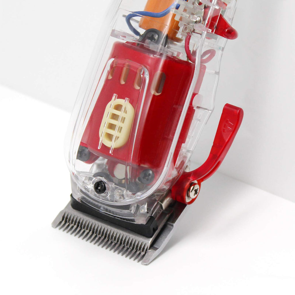 Anrom Hair Clipper Accessories DIY 3PCS, Replacement Dial Button, Switch, Motor Cover Parts for Wahl 5-Star Series Magic Clip Clipper # 8148, 8591 (Red)