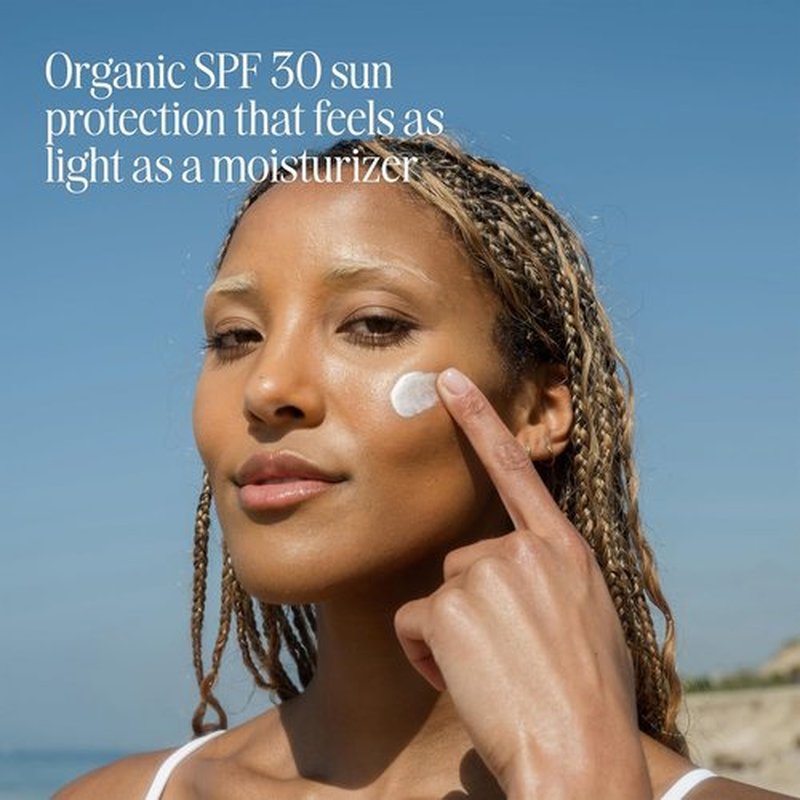 COOLA Organic Face Sunscreen SPF 30 - Vegan & Gluten-Free Daily Sunblock Lotion, Cucumber, 1.7 Fl Oz