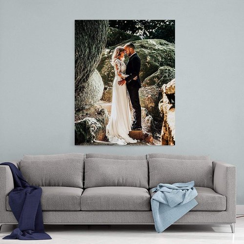 P&L ART Custom Canvas Prints - Transform Your Photos into Stunning Wall Art | Framed 8x10 for Home Decor