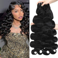 Body Wave Bundles Human Hair 12 14 16 18 Inch 12a Brazilian Hair 4 Bundles 100% Unprocessed Virgin Hair Sew In Bundles Human Hair Extensions Natural Color No Tangle No Shedding