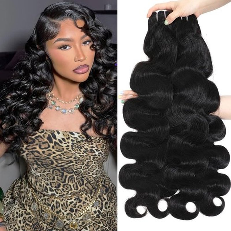 Body Wave Bundles Human Hair 12 14 16 18 Inch 12a Brazilian Hair 4 Bundles 100% Unprocessed Virgin Hair Sew In Bundles Human Hair Extensions Natural Color No Tangle No Shedding