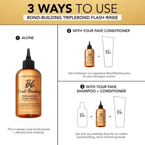 Bumble and bumble. Bond-Building TripleBond Flash Rinse - Strengthens & Adds 2x Shine | For Fine to Medium Hair Types