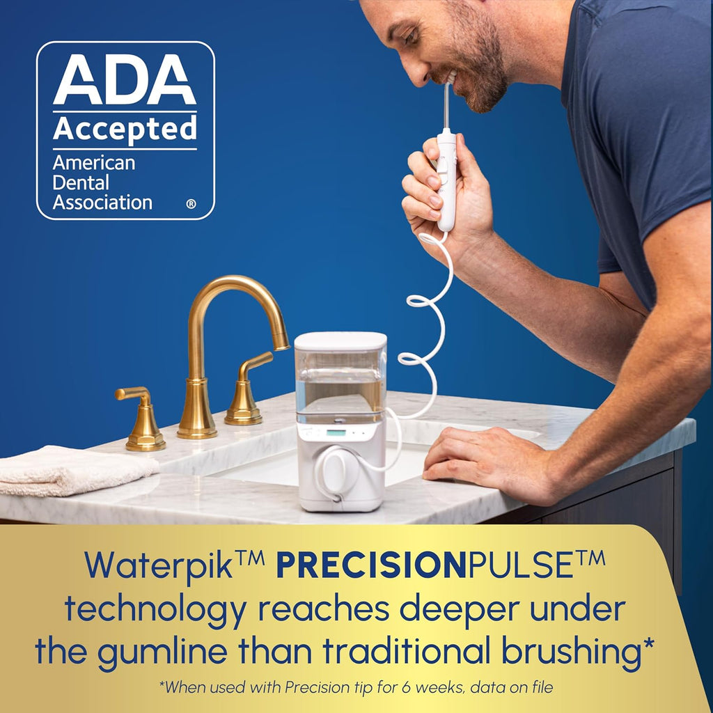 Waterpik Promax Water Flosser - SmartAdvance Mode for Gum Health & Teeth Cleaning | 10 Settings, 5 Tips, Quiet Design
