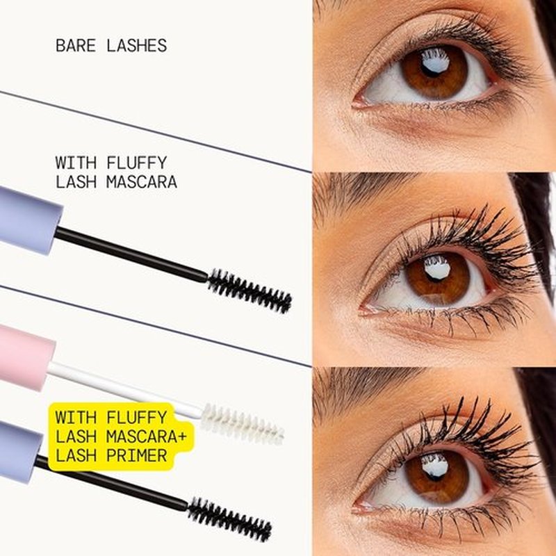 Pacifica Vegan Collagen Eyelash Serum & Clear Mascara Primer - Conditioning Formula with Vitamin B & E for Fuller Lashes