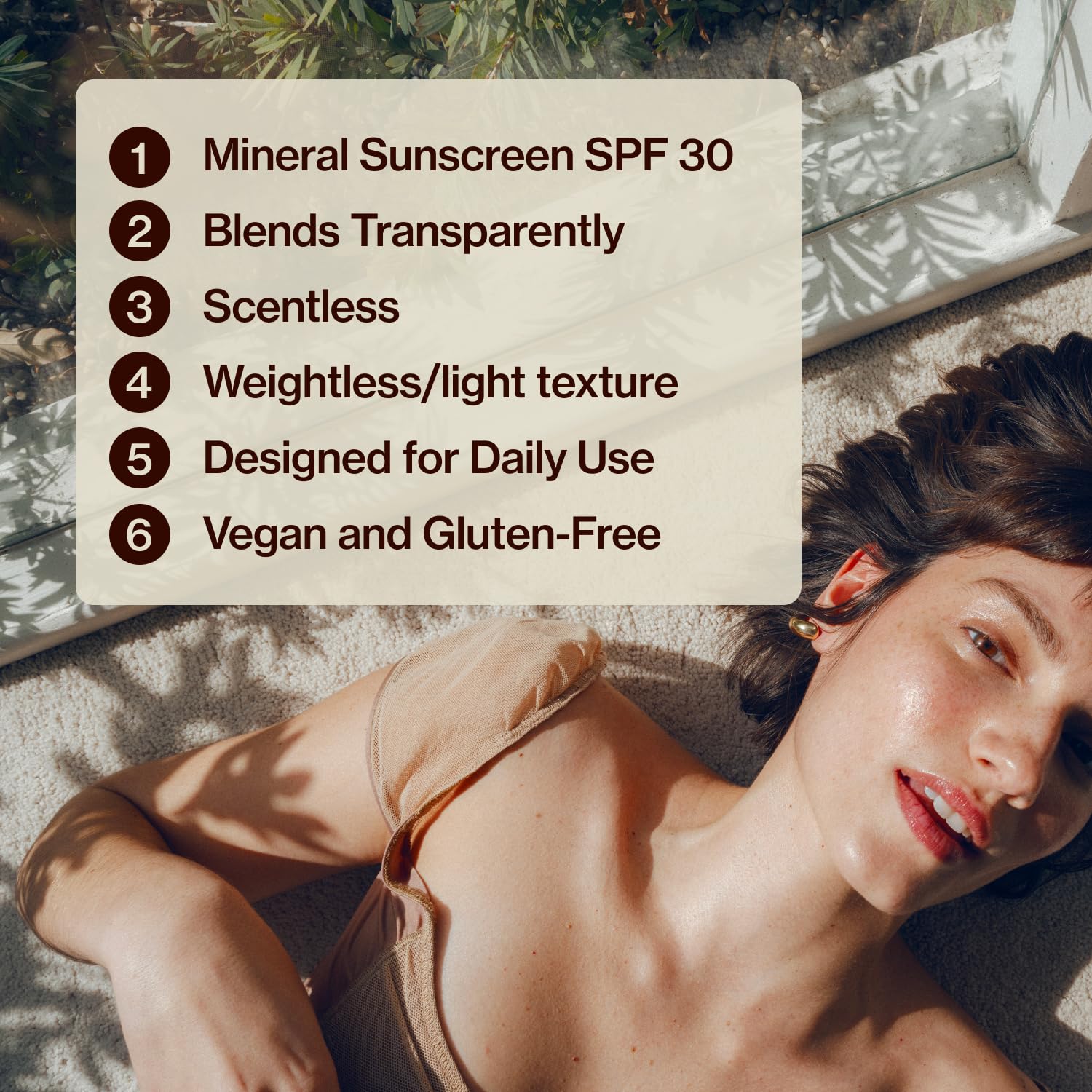 Good Weather Skin The One Warm Glow Daily Sun Cream SPF 30 – Hydrating Mineral Sunscreen for Face & Neck, Sensitive Skin Safe, with Zinc, Niacinamide, Squalane & Sea Buckthorn, 1 oz