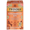Twinings Gingerbread Joy Black Tea - Caffeinated Ginger & Cinnamon Flavor, 20 Individually Wrapped Teabags