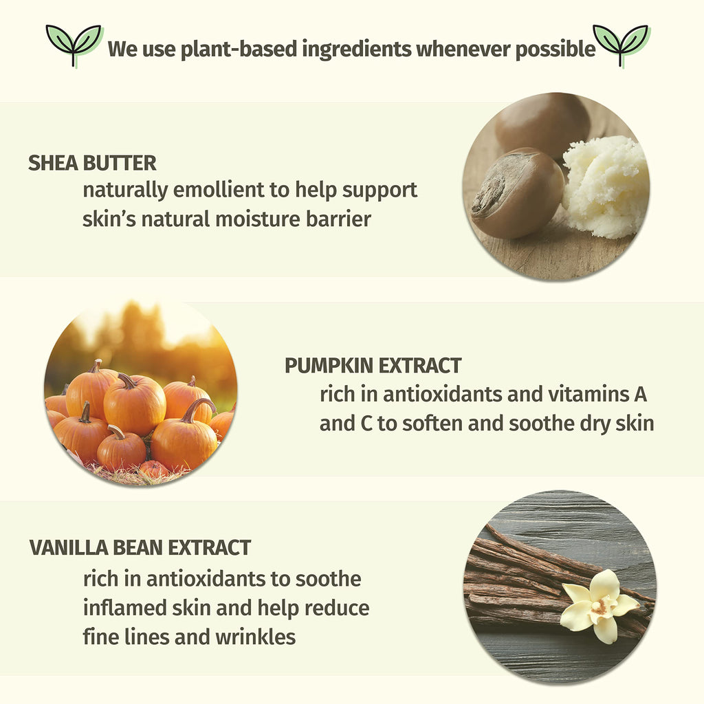 HEMPZ Body Lotion Limited Edition - Pumpkin Spice & Vanilla Chai Daily Moisturizing Cream, Shea Butter Hand and Body Moisturizer - Hemp Lotion - Skin Care Products, Hemp Seed Oil - 17 oz.