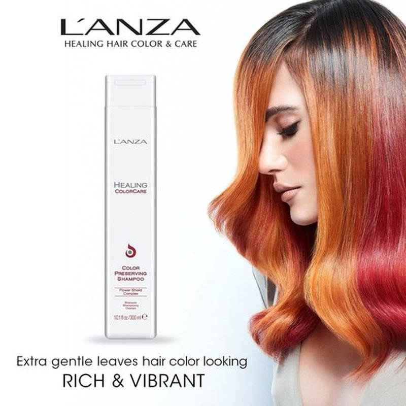 L'ANZA Healing Colorcare Shampoo - Color-Safe Repair for Dry, Damaged Hair | Sulfate-Free, 10.1 Fl Oz (Pack of 2)