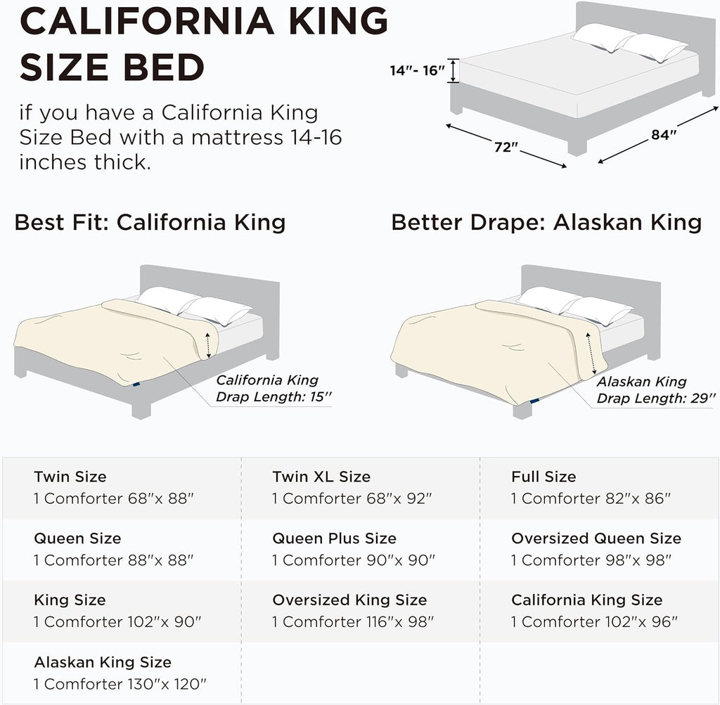 Bedsure Comforter Duvet Insert - All-Season Quilted Cal King Size Down Alternative Bedding | Olive Green 96 x 102 Inches