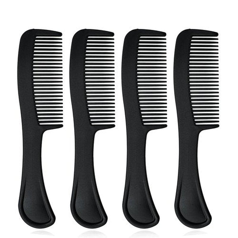 Bulk Hair Combs, Combs Individually Wrapped, Hair Combs in Bulk for Women, Kids, Hotel, Airbnb, Shelter, Homeless, Charity, and Church (Black) (5.9 inches, 100, Count)