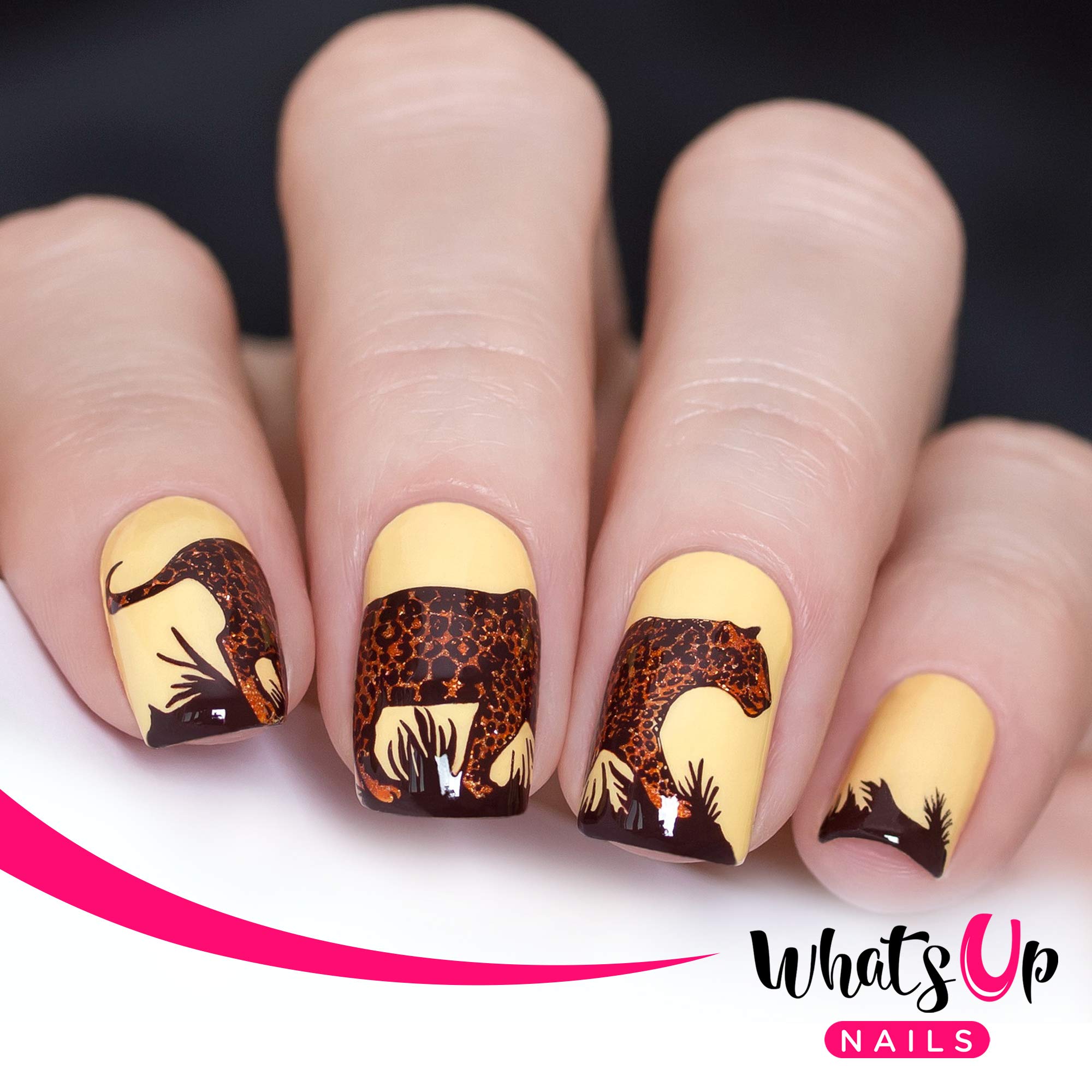 Whats Up Nails - Animal Stamping Plates 2 pack (A015, B025) for Nail Art Design