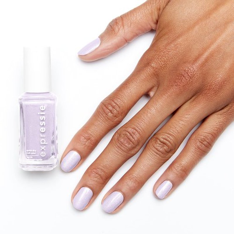 essie Expressie Nail Polish, Quick-Dry Light Lavender Nail Polish, Vegan, Virtual Velocity, 0.33 fl oz