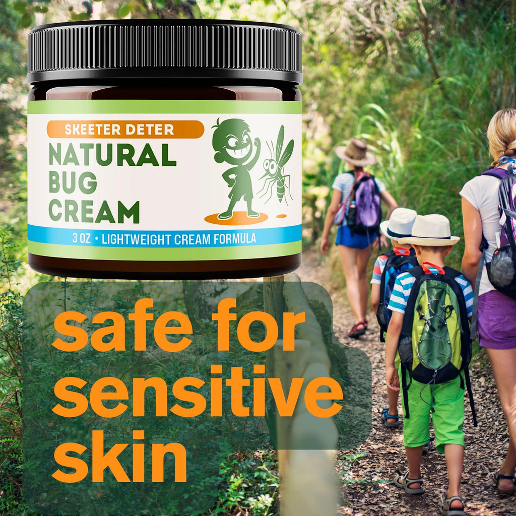 Magnum Solace Natural Bug Cream - No Spray Formula, Made with Plant Essential Oils, Safe for Kids