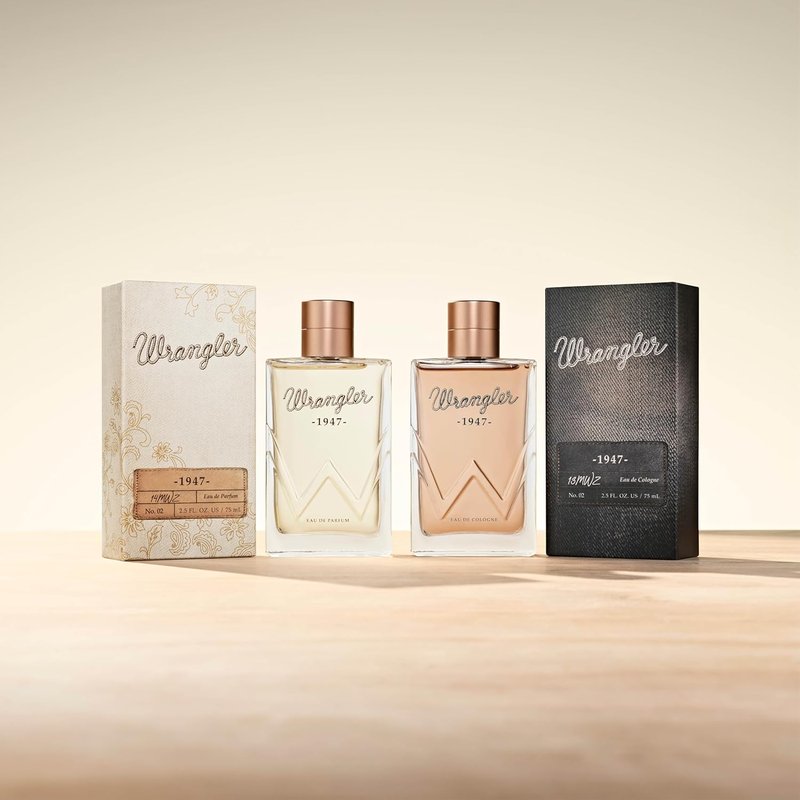 Wrangler 1947 Cologne for Men - Fresh Cedarwood & Amber Fragrance | 2.5oz Masculine Scent