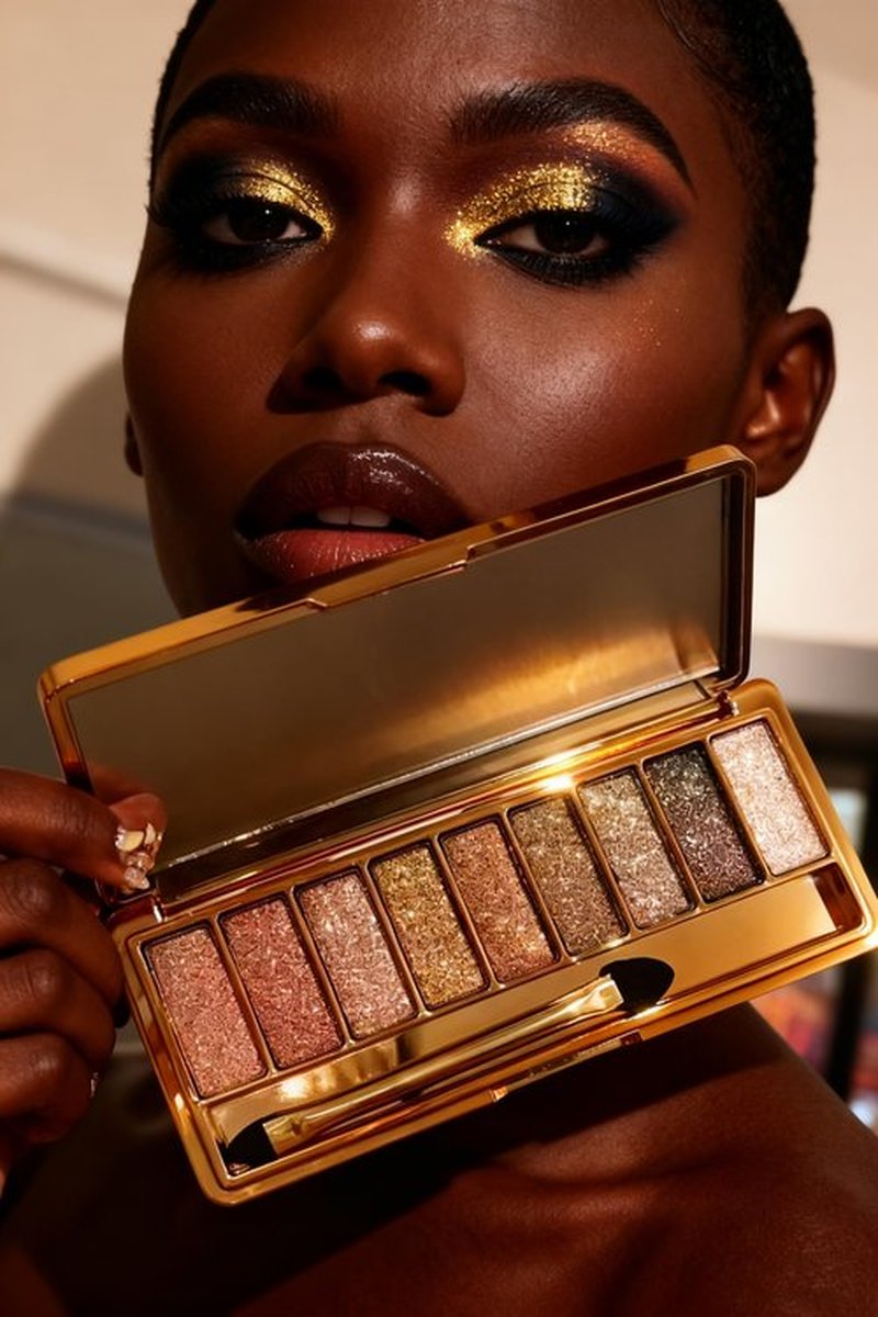 Impeccablery Glitter Eyeshadow Palette,9-Color Shimmer Eyeshadow Makeup Set with Highly Pigmented, Waterproof & Long-Lasting Metallic Sparkle (9-color)