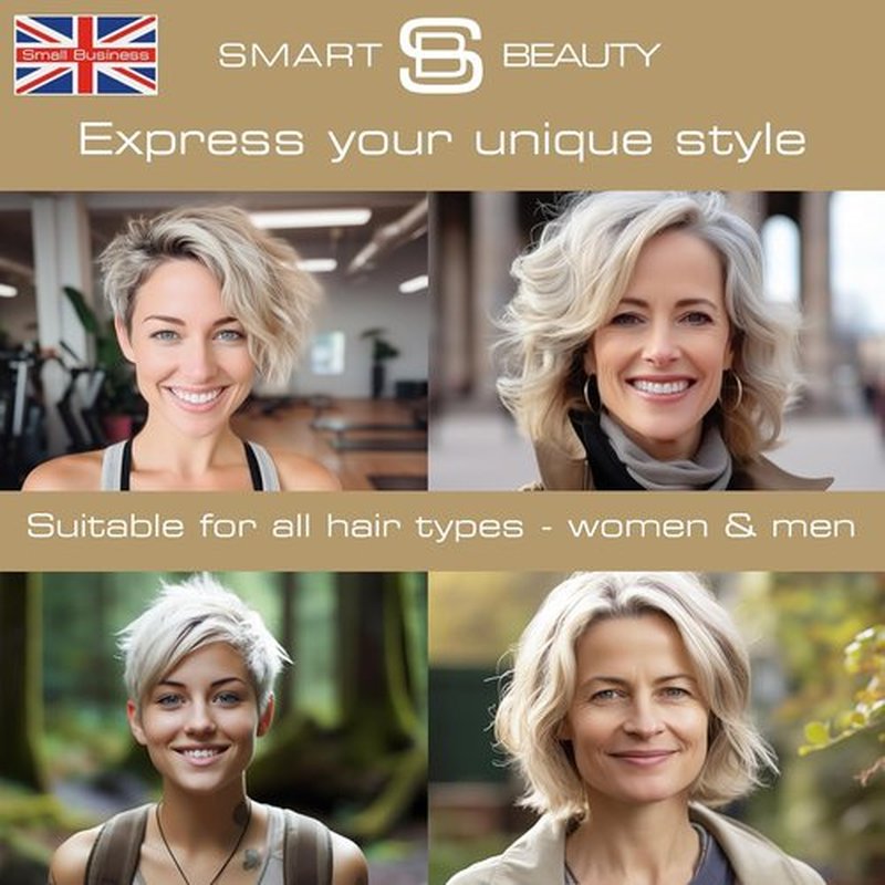 Smart Beauty Ash Blonde Hair Dye - Permanent Cool Ash Toner with Plex Conditioner | Vegan & Cruelty-Free