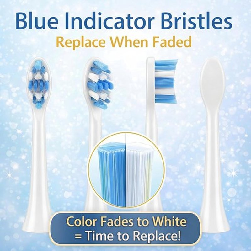 Philips Sonicare Replacement Toothbrush Heads - 8 Pack High Density Dupont Bristles for Plaque Control | White