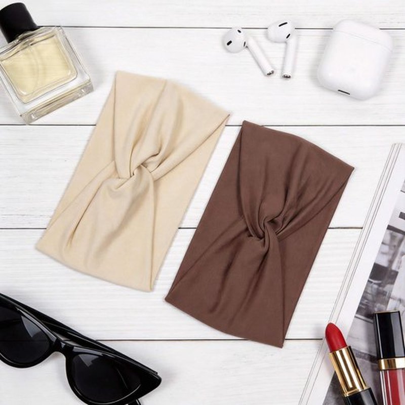Sefiinh Wide Headbands For Women Headband Twist Head Bands Women's Hair Band Stretchy Turban Styling Accessories 8 Pack