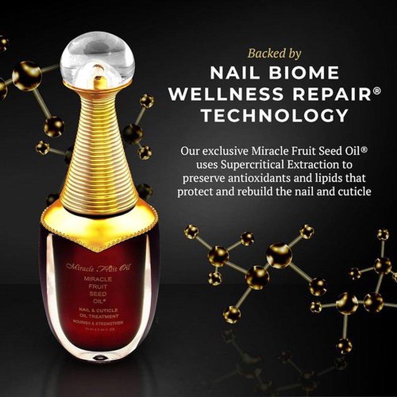 Miracle Fruit Oil Nail Strengthener | 10ml Cuticle Oil for Thin Nails & Growth - Intense Moisture & Protection