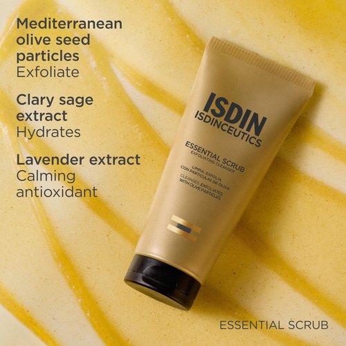 Essential Scrub, Daily Cleansing Gel with Gentle Exfoliating Particles, 100g