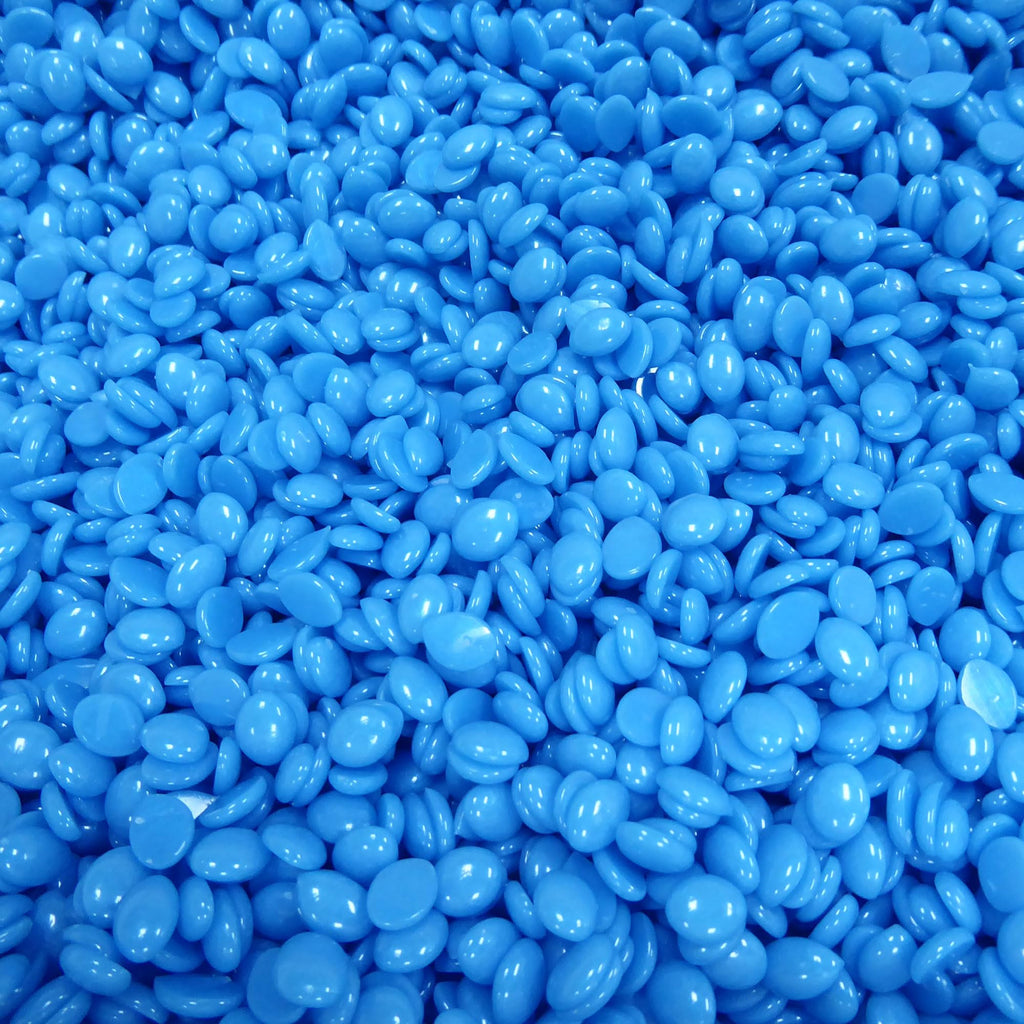 Waxness Neon Series Blue Hard Wax Beads Bulk 22 lb (10 kg) – Rosin-Free Stripless Hard Wax with Creamy Gel Texture and High Visibility, Salon Use – Made in Italy