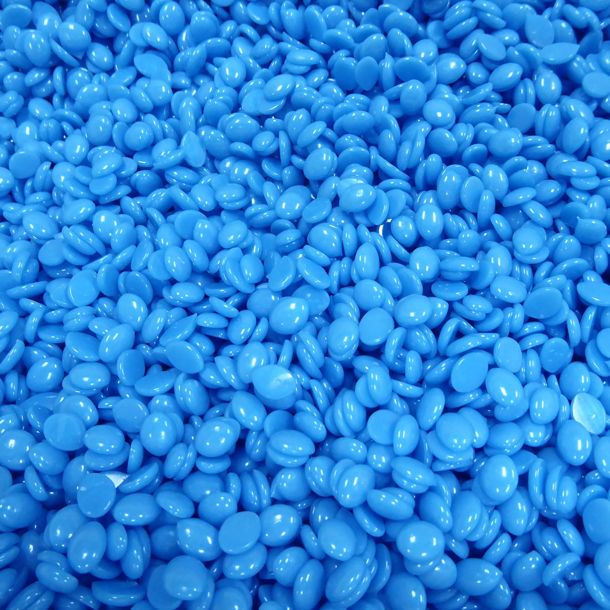 Waxness Neon Series Blue Hard Wax Beads Bulk 22 lb (10 kg) – Rosin-Free Stripless Hard Wax with Creamy Gel Texture and High Visibility, Salon Use – Made in Italy