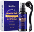 5% Minoxidil Hair Grouth Kit for Men and Women with 0.25 mm Skin Roller – Hair Regrowth Spray & Beard Growth Kit – Targets Thinning Hairlines, Crowns & Patchy Beards – Non-Greasy, Fast-Drying 60ML
