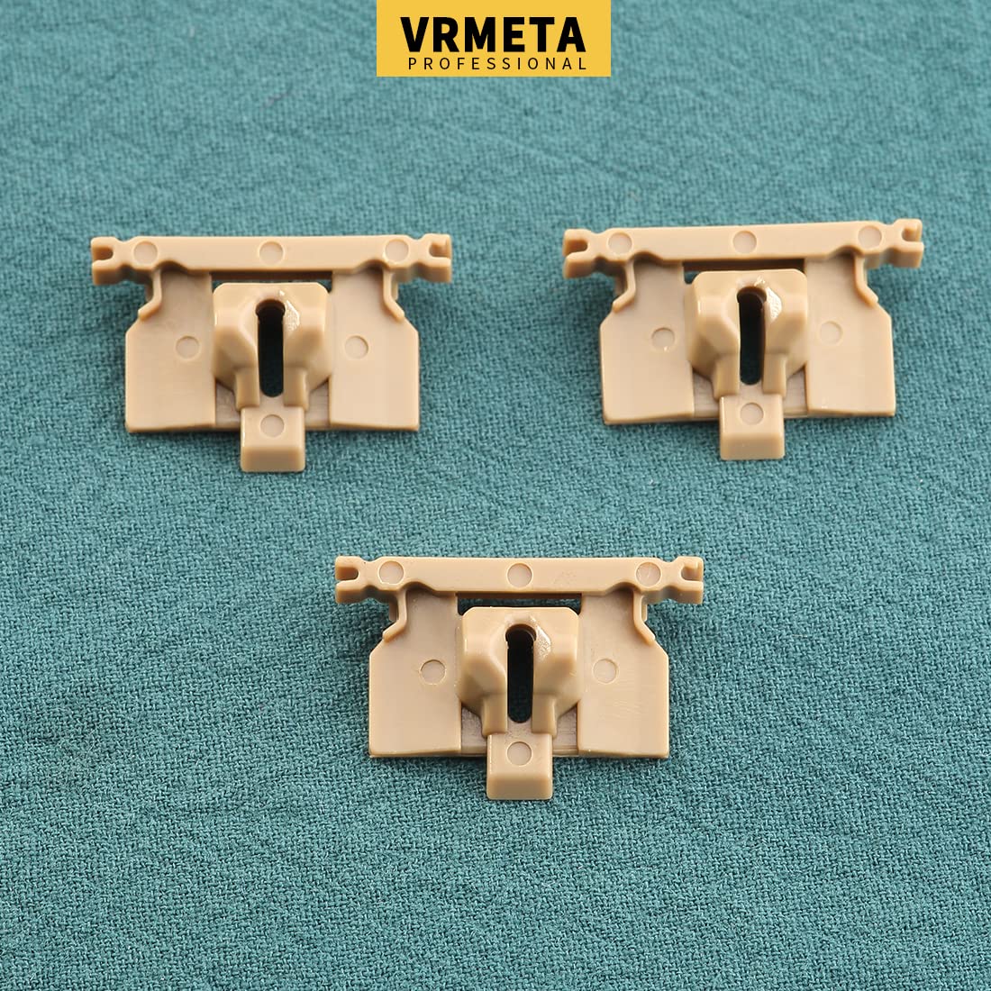 VRMETA 3 Pcs DIY Hair Clippers Accessories Cam follower Replacement Swing Head Guide Block Plastic Tongue fit Wahl Magic Clip 8148/8504/8591/1919 Repair Part (3 Brown)