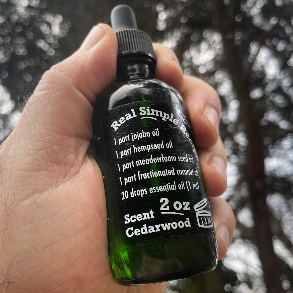 Cedarwood Beard Oil for Men – Natural Men’s Beard Oil with Hempseed, Jojoba, Meadowfoam & Coconut Oils – Beard Softener, Strengthens and Moisturizes – Beard Conditioner for Men (Cedarwood, 1 Pack)