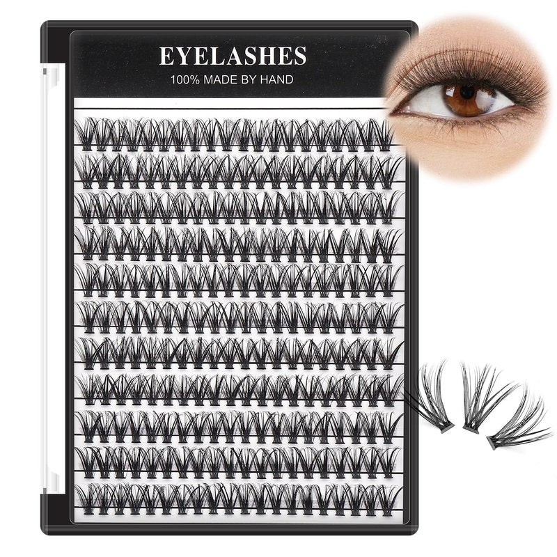 →VAYATOR Large Tray 220 Cluster/Box Eyelashes 0.07 Thickness Eyelashes Individual Eyelash False Eyelashes Extension Eyelash 10D/20D/40D/50D Eyelash (12mm）