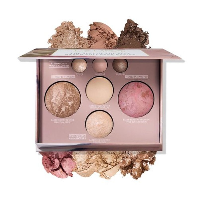 Laura Geller New York Baked Palette - Full Size Makeup Set with Bronzer, Blush, Highlighters & Eyeshadows - Travel-Friendly