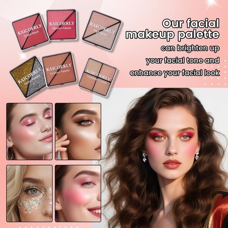 Makeup Kit for Women Girls, Fashionable Make Up Present Set for Beginners Professionals Traveler with Case, Makeup Essential with Eyeshadow Palette, Lip Gloss, Mascara,Foundation Face Primer(Purple)