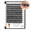 →VAYATOR Lashes Mixed Kit/False Lashes Lash Bond & Seal Kit Multiple styles To Choose 8-20mm Mix D Curl/DD Curl Makeup Cluster Grafting Eyelashes Individual Extension (C#10-12-14-16mm Mixed)