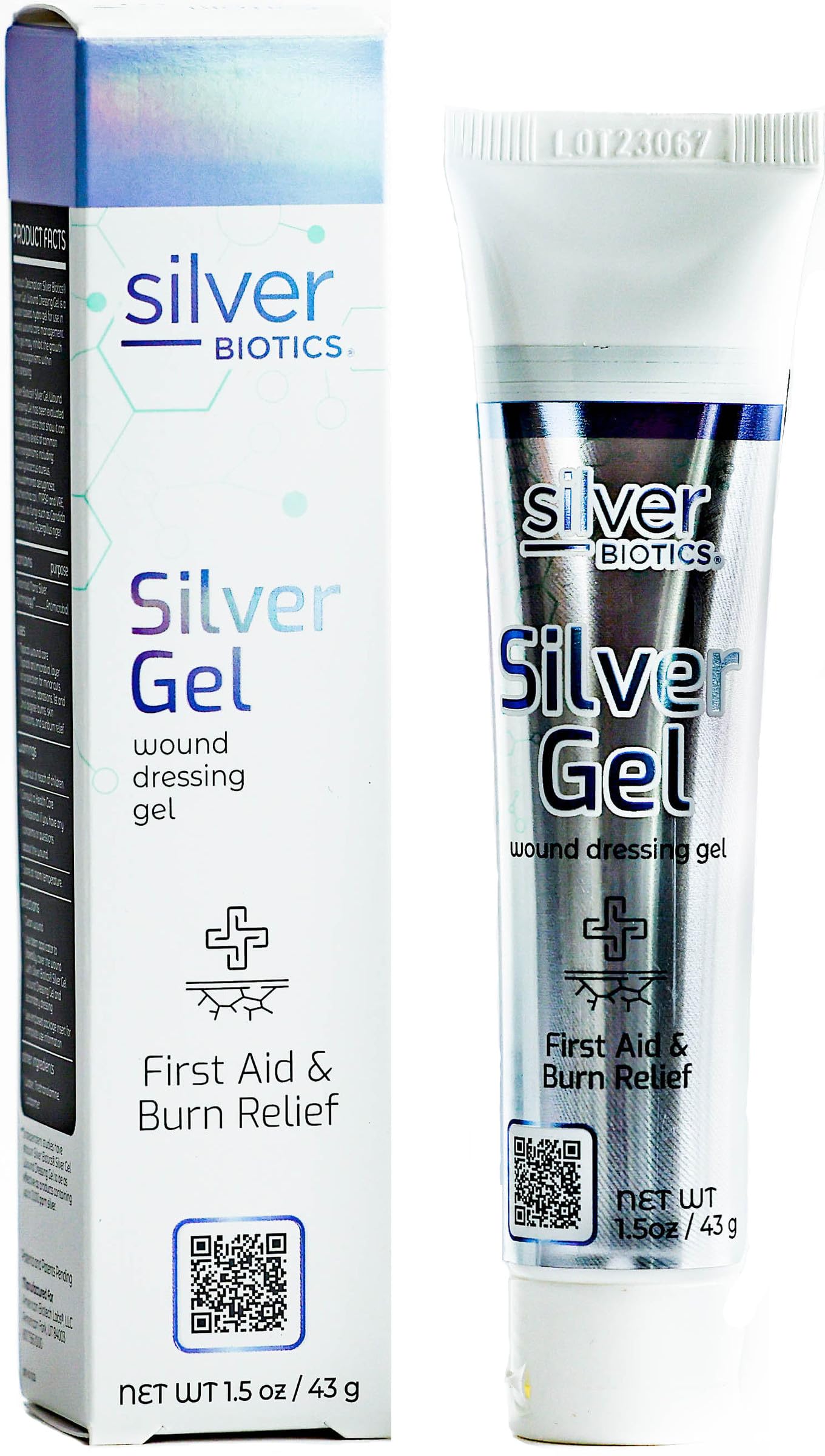Silver Biotics 24 PPM Silver Wound Healing Gel | Layer of Protection for Cuts, Irritations, and Burns | 1.5 oz