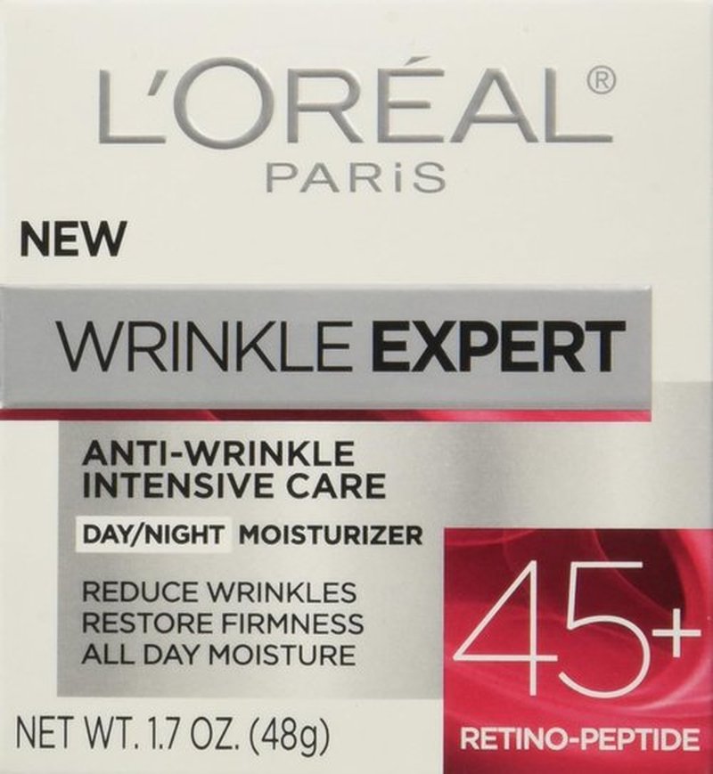 L'Oreal Paris Anti-Aging Face Moisturizer - Wrinkle Expert 45+ with Retino-Peptide, 1.7 fl. Oz