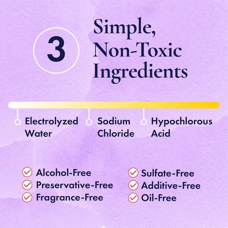 Hypochlorous Acid Spray For Kids - Soothes Diaper Rash, Baby Acne, Eczema, Cuts & Scrapes - Baby & Kids Skin Soothing Spray for Sensitive Skin, Non-Toxic, No Sting, 4 oz