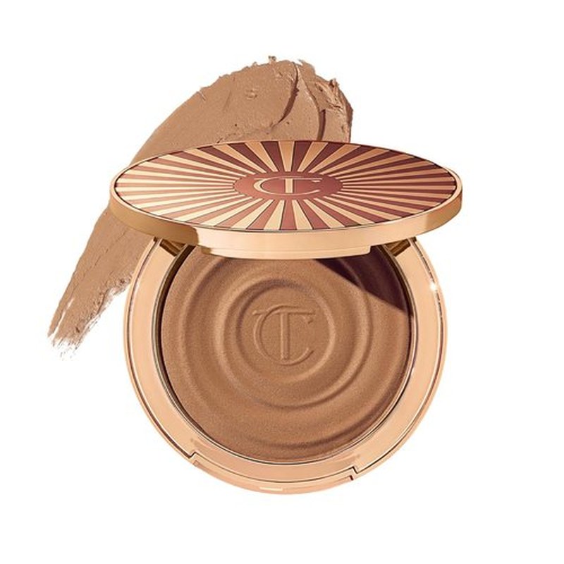 Charlotte Tilbury Face Makeup & Body Cream Bronzer - Hydrating Hyaluronic Acid for a Sun-Kissed Glow | 16Hr Wear, Sweat & Humidity Proof