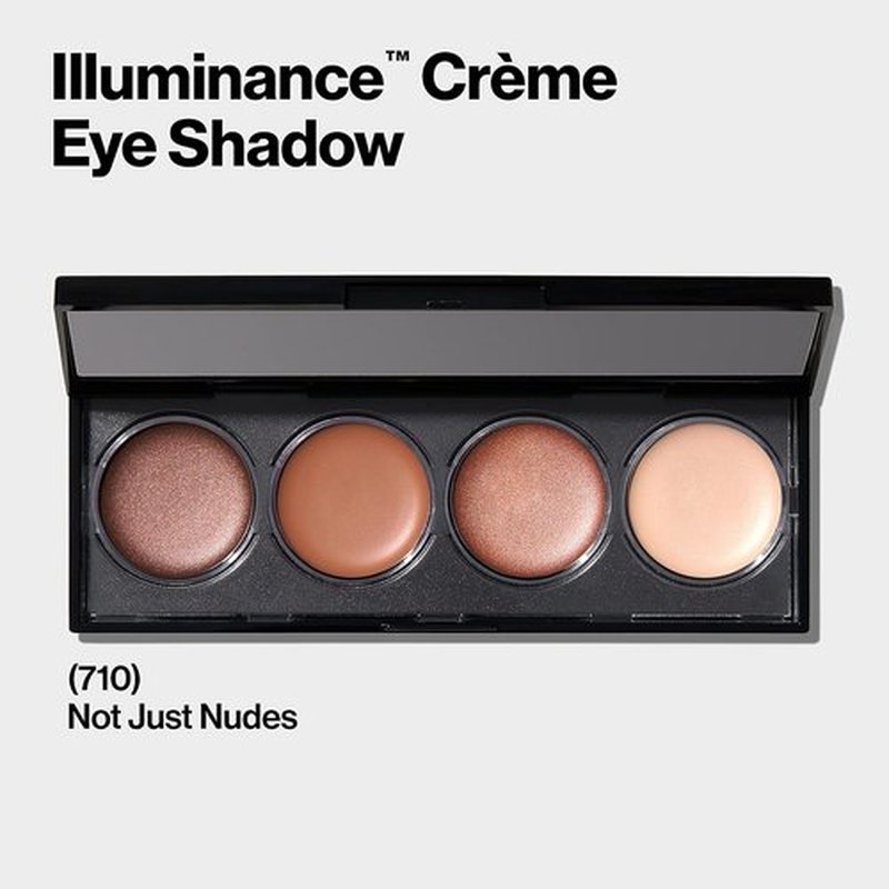 Revlon Crème Eyeshadow Palette - Illuminance Eye Makeup with Crease-Resistant Formula | 0.12 Oz, 710 Not Just Nudes