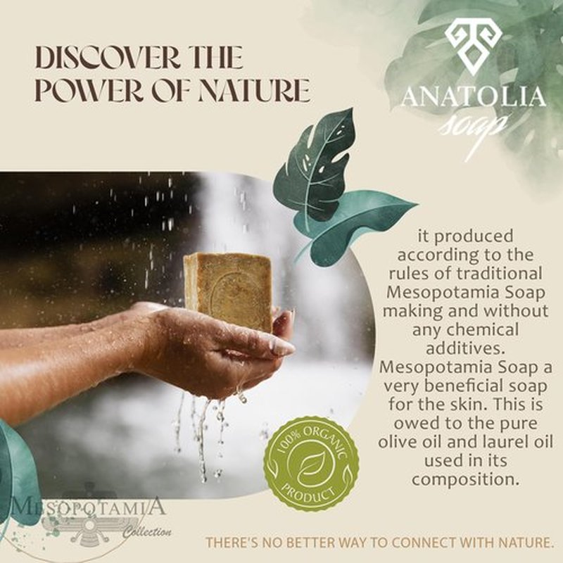 Aleppo Soap, 2-Pack | 100% Olive Oil Organic Handmade Natural Castile Soap for Women & Men | Big Bar, 2 x 7 oz (14 oz Total)