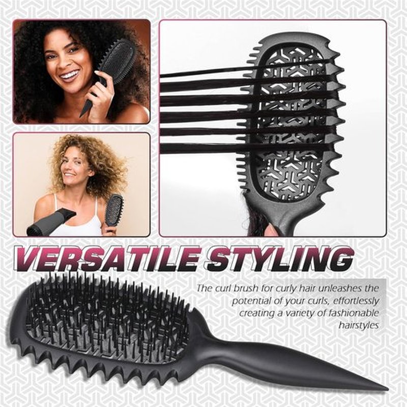 Candy Brush Curl Defining Vented Hair Brush - Effortless Detangling & Styling for All Hair Types