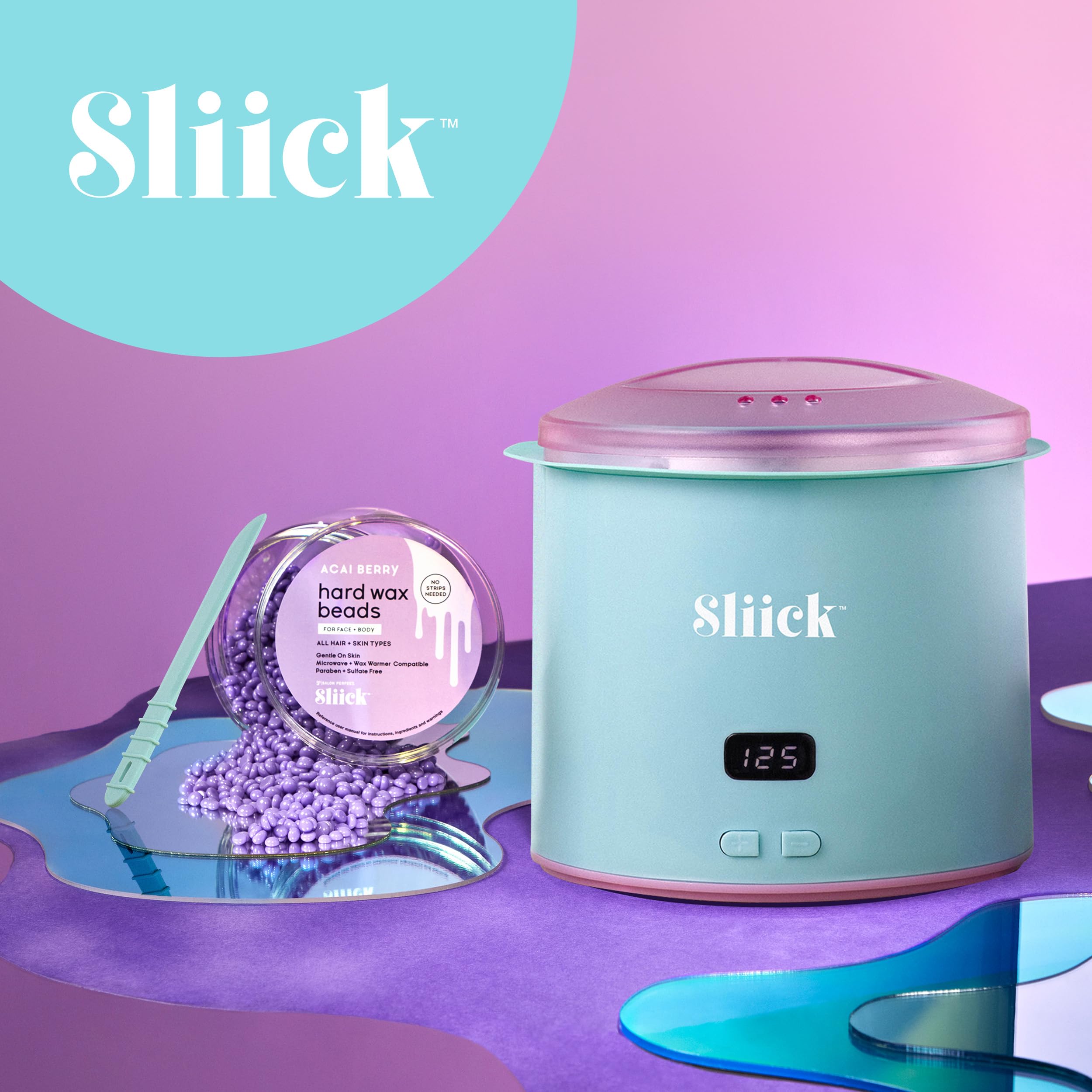 Sliick Professional Wax Warmer – At Home Waxing Kit for Women, At Home Wax Kit for Face & Body Hair Removal