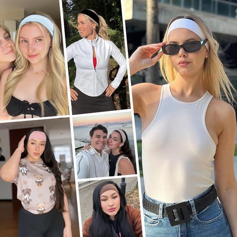 Headbands for Women - 12Pcs Non-Slip Cotton Cloth Headbands for Women's Hair Accessories,Fashion Sports Hair Bands & Ties,Soft Fabric for Yoga,Running,Workout