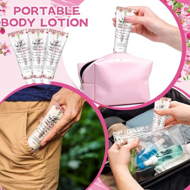 Siifert 24 Pcs Christian Body Lotions Gifts Bulk for Women Valentine's Day Church Appreciation Gift Mini Travel Christian Lotion Inspirational Bible Verse Body Cream for Family Mom Women