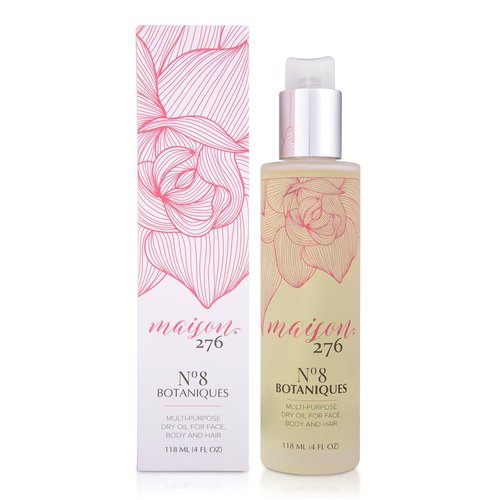 Maison 276 No. 8 Botaniques Moroccan Oil Moisturizer - Multi-Purpose Body, Face & Hair Oil, 4 Fl Oz