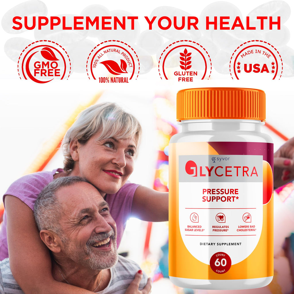 Glycetra Capsules - Glycetra Advanced Glycogen Support Formula Vitamin Supplement Pills - All Natural Daily Balance Support Capsule for Health and Wellness Max Strength Glyco Pill (60 Capsules)