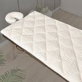 Regine Switzerland Double-Sided Massage Table Pad - Plush Fleece & Microfiber Cover, 76"x34", White