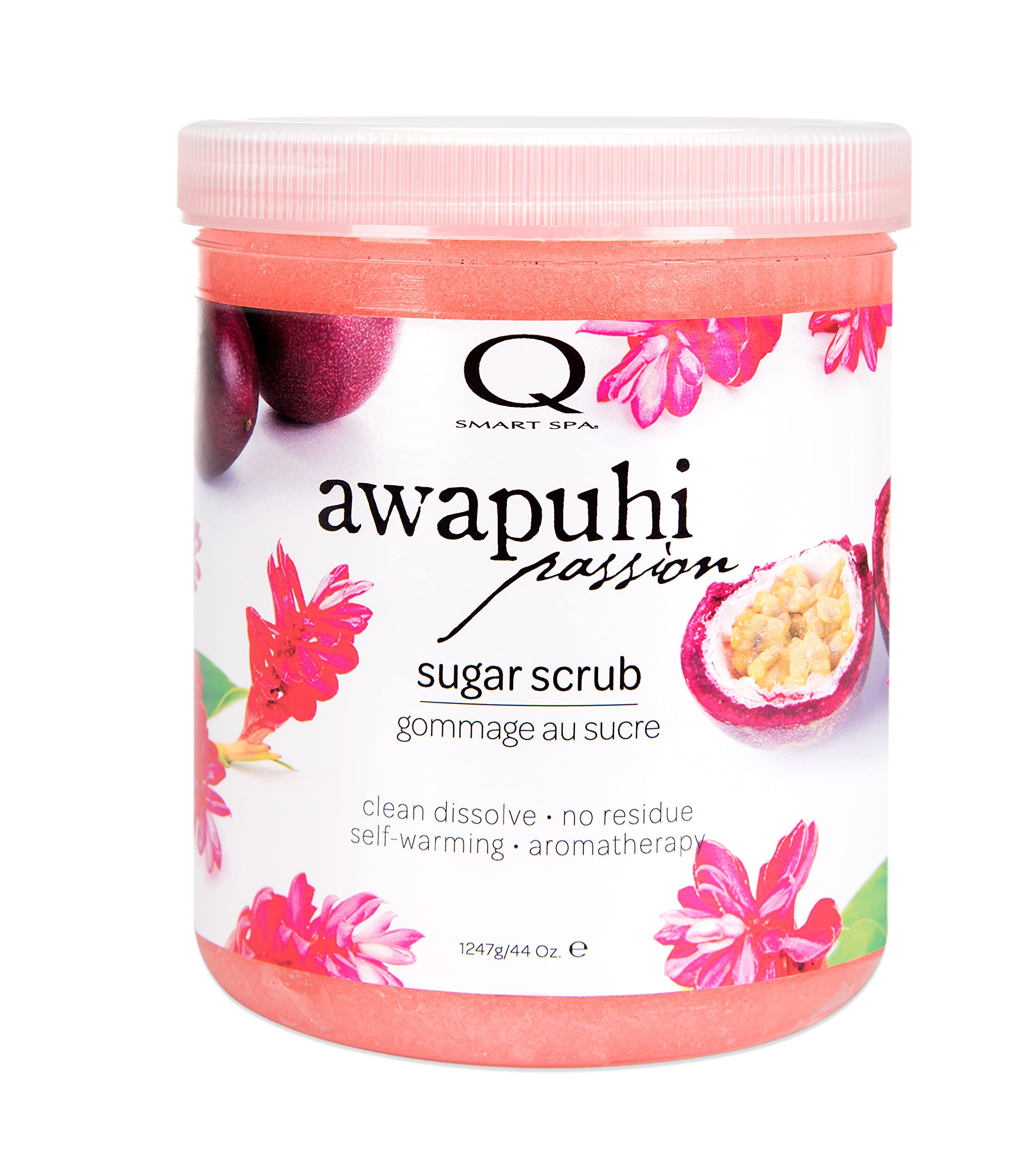 Qtica Sugar Scrub - Awapuhi Passion, 7 oz (44 oz), Exfoliating and Serum Conditioning for Sensitive Skin, Body, Feet, Hands