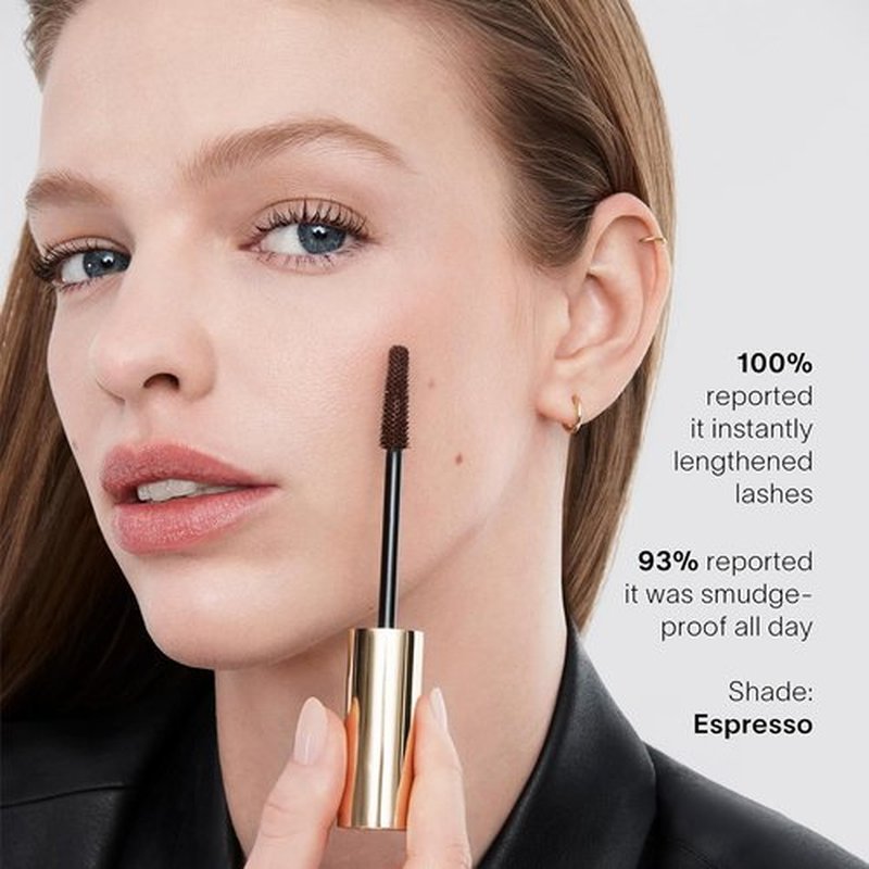 Hourglass Unlocked Instant Extension Mascara - Dramatic Lift & Definition for Natural-Looking Lashes | 16-Hour Smudge-Proof Wear